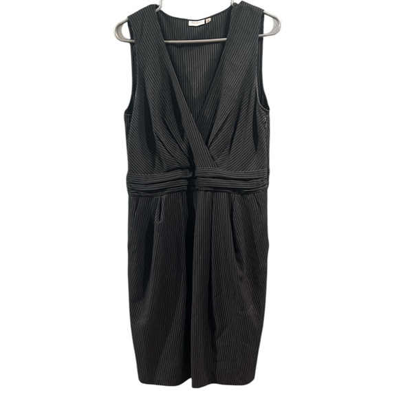 DKNYC Sleeveless Pinstripe Dress - Size 12 - Picture 1 of 5